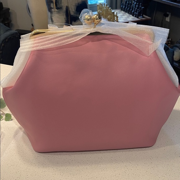 COACH Large Kisslock Frame Shoulder Clutch Bag (Pink) - NWT💝 - Picture 8 of 16